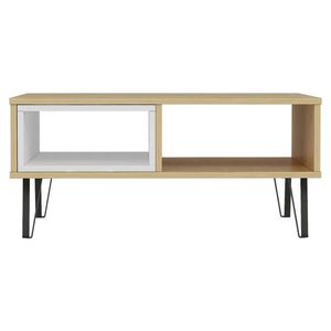 Livetastic KONFERENČNÝ STOLÍK, biela, farba duba, kompozitné drevo, 90/60/41, 1 cm vyobraziť