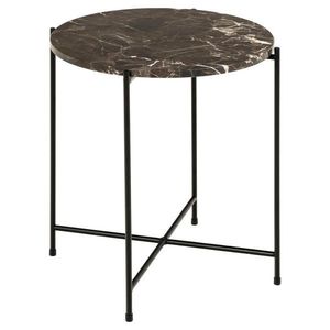 PRÍRUČNÝ STOLÍK, hnedá, tmavohnedá, kameň, 42/42/45 cm vyobraziť