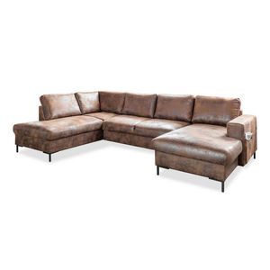 SEDACIA SÚPRAVA, textil, hnedá vyobraziť