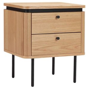 Boxxx NOČNÝ STOLÍK, dub, čierna, farba duba, 48/55/40 cm vyobraziť