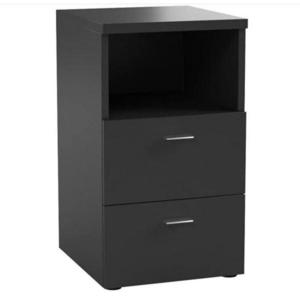 Carryhome NOČNÝ STOLÍK, čierna, 35/62/40 cm vyobraziť