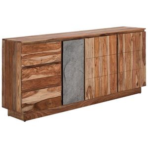 Livetastic ŠIROKÁ KOMODA, akácia, indický palisander, prírodná farba, 190/85/42 cm vyobraziť