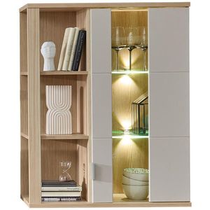 Stylife ZÁVESNÁ VITRÍNA, farba duba, kašmírová, 80/101/38 cm vyobraziť