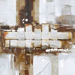 Monee OLEJOMAĽBA, abstraktné, 30/30 cm vyobraziť
