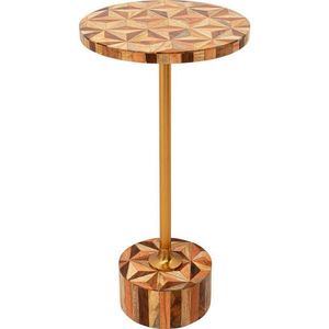 Kare-Design PRÍRUČNÝ STOLÍK, hnedá, zlatá, tmavohnedá vyobraziť
