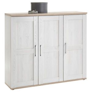 Xora SKRINKA NA TOPÁNKY, biela, dub San Remo, 139/120/38 cm vyobraziť