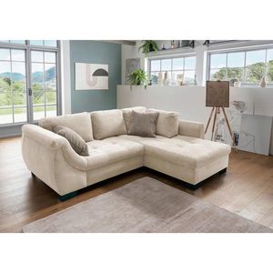 MID.YOU ROHOVÁ SEDACIA SÚPRAVA, textil, béžová vyobraziť