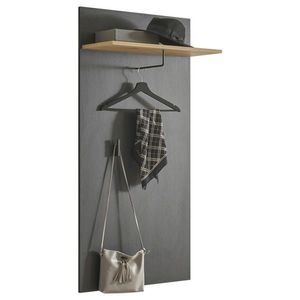 Carryhome VEŠIAKOVÝ PANEL, čierna, dub artisan, 64/130/28 cm vyobraziť