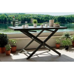 Ambia Garden STÔL NA TERASU, kov, 140/40-71/75 cm vyobraziť