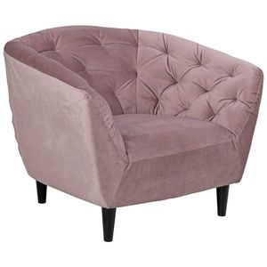 Ambia Home KRESLO CHESTERFIELD, drevo, textil, ružová vyobraziť