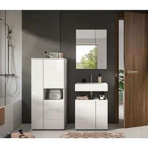 MID.YOU KÚPEĽŇA biela s vysokým leskom vyobraziť