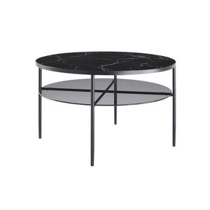 Livetastic KONFERENČNÝ STOLÍK, čierna, kov, sklo, 81/81/45 cm vyobraziť