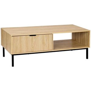 MID.YOU KONFERENČNÝ STOLÍK, prírodná farba, čierna, kov, kompozitné drevo, 110/40/50 cm vyobraziť