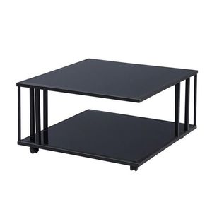 Livetastic KONFERENČNÝ STOLÍK, čierna, kov, sklo, 75/75/41 cm vyobraziť