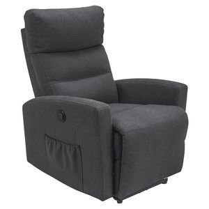 Carryhome TV KRESLO, kov, textil, antracitová vyobraziť