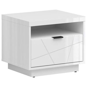 MID.YOU NOČNÁ SKRINKA, biela, biela s vysokým leskom, 50/42, 5/42, 5 cm vyobraziť