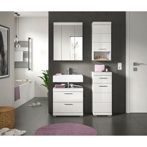 MID.YOU KÚPEĽŇA biela s vysokým leskom vyobraziť