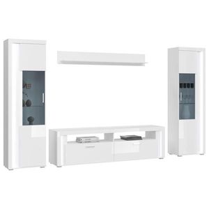 MID.YOU OBÝVACIA STENA, biela s vysokým leskom vyobraziť