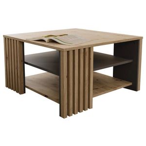 Carryhome KONFERENČNÝ STOLÍK, sivá, dub artisan, kompozitné drevo, 80/45/80 cm vyobraziť