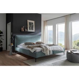 MID.YOU ČALÚNENÁ POSTEĽ, 180/200 cm, petrolejová vyobraziť