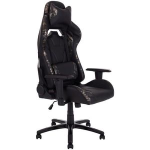 MID.YOU HERNÁ STOLIČKA, vzhľad kože, zelená, čierna vyobraziť