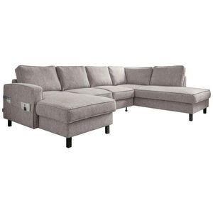 MID.YOU SEDACIA SÚPRAVA, textil, sivobiela vyobraziť