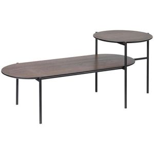 MID.YOU KONFERENČNÝ STOLÍK, čierna, tmavý dub, kov, kompozitné drevo, 118/45/48 cm vyobraziť