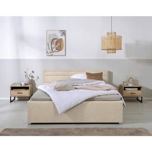 MID.YOU ČALÚNENÁ POSTEĽ, 160/200 cm, béžová vyobraziť