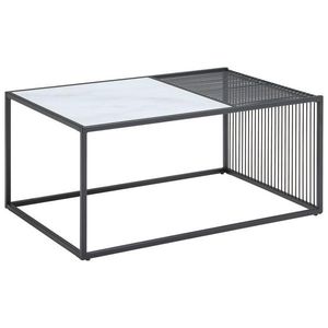 Livetastic KONFERENČNÝ STOLÍK, čierna, biela, kov, sklo, 90/60/40 cm vyobraziť