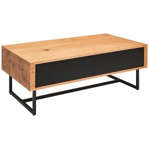 MID.YOU KONFERENČNÝ STOLÍK, prírodná farba, čierna, drevo, kov, kompozitné drevo, 110/60/40 cm vyobraziť