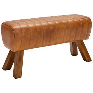 Livetastic DLHÁ TABURETKA, drevo, koža, 90/46/30 cm vyobraziť