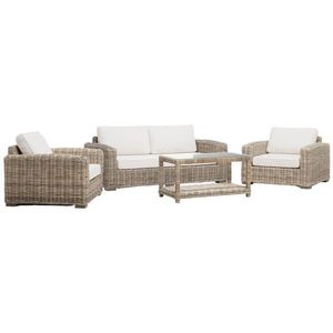 Livetastic SEDACIA ZOSTAVA, drevo, textil, prírodná farba, svetlosivá vyobraziť