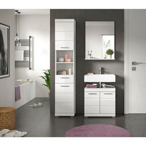 MID.YOU KÚPEĽŇA biela s vysokým leskom vyobraziť