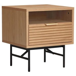Boxxx NOČNÝ STOLÍK, dub, čierna, farba duba, 45/50/40 cm vyobraziť