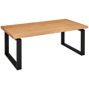 MID.YOU KONFERENČNÝ STOLÍK, prírodná farba, čierna, drevo, kov, kompozitné drevo, 115/60/42, 5 cm vyobraziť