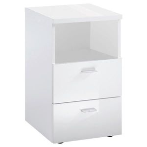 Carryhome NOČNÝ STOLÍK, biela s vysokým leskom, 35/62/40 cm vyobraziť