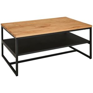 MID.YOU KONFERENČNÝ STOLÍK, prírodná farba, čierna, drevo, kov, 105/65/45, 5 cm vyobraziť