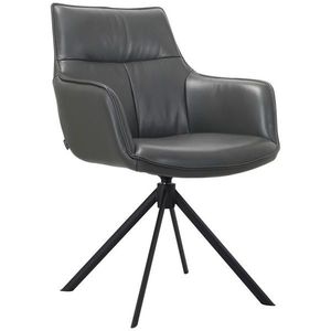 Novel STOLIČKA S PODRÚČKAMI, antracitová, čierna vyobraziť