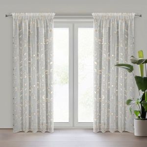 ArtFir Záclona ALINA P | biela/zlatá 140 x 270 cm vyobraziť