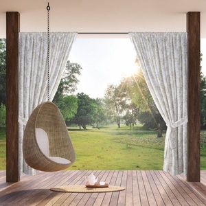 ArtFir Záves na terasu GARDEN 12 P | krémová/púdrová 155 x 200 cm vyobraziť
