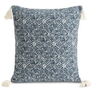 ArtFir Obliečka na vankúš FABIA 02 | tmavomodrá/krémová 45 x 45 cm vyobraziť