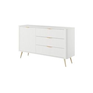 ArtLas Komoda LINA 138 D3S | biela vyobraziť