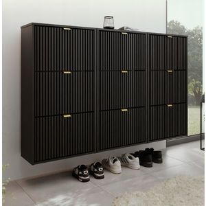 KIER Závesný botník LARO 3 | čierna vyobraziť