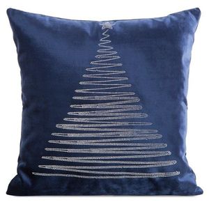 ArtFir Vianočná obliečka na vankúš ROYAL 3 | modrá 45 x 45 cm vyobraziť