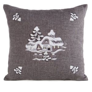 ArtFir Vianočná obliečka na vankúš 246 | oceľová 45 x 45 cm vyobraziť