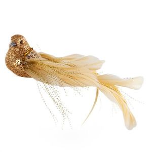 ArtFir Vianočná dekorácia VTÁČIK 502 | zlatá 19 x 4 x 5 cm vyobraziť