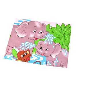 Detská desiatová podložka, Slonia, sivá vyobraziť