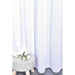 Záclona Mušelín, Elegancia s olovkom, biela 170 cm vyobraziť