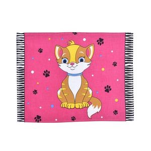 Detská desiatová podložka, Mačička, ružová vyobraziť
