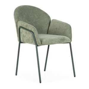 Zelené čalúnené jedálenské kreslá v súprave 2 ks Aslin – MOME vyobraziť